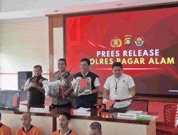 Polres Pagar Alam Fress Conference Ungkap Kasus 3 C