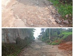Kondisi Ruas Jalan Alternatif di Kecamatan Malingping Cukup Memprihatinkan