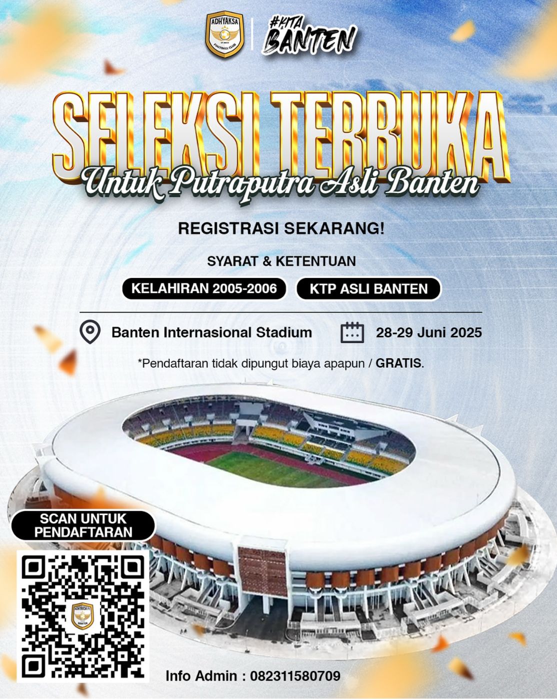 Dewan Ujang Giri (Ugi) DPRD Lebak apresiasi Adhyaksa Banten FC mencari pemain lokal, pada Rabu (25/06/2025).