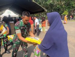 Grup 1 Kopassus Gelar Gerakan Pangan Murah SPHP Beras