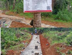 Transparansi Proyek APBD Dipertanyakan: Pengerjaan Paving Block di Kampung Sarongge Tidak Cantumkan Volume