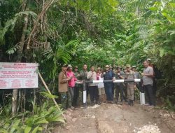 Pintu Masuk ke Tambang Ilegal di Kawasan Perhutani Ditutup