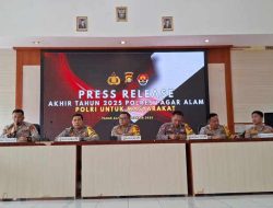 Paparan Akhir Tahun 2025, Kapolres Pagar Alam Beberkan Capaian Kinerja dan Kesiapan Operasi Natal dan Tahun Baru
