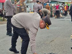 Pimpin Kegiatan Tambal Sulam Jalan Berlubang Kapolres Pagar Alam AKBP Januar Kencana Setia Persada Sampaikan Hal Ini