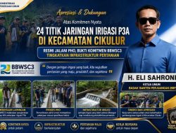 24 Titik Jaringan Irigasi P3A di Kecamatan Cikulur Resmi Jalani PHO, Bukti Komitmen BBWSC3 Tingkatkan Infrastruktur Pertanian