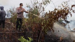 Masih berstatus Siaga Polres Muara Enim Tegaskan Perang Terhadap Karhutlah
