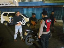 Sisir Wilayah Rawan, Anggota Polres Pagar Alam Periksa Kendaraan dan Jaga Kamtibmas Malam Hari