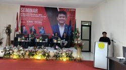 Bonnie Triyana Komisi X DPR RI saat memberikan paparan seminar di Kampus STISIP Banten Raya, pada Selasa (29/09/2026).
