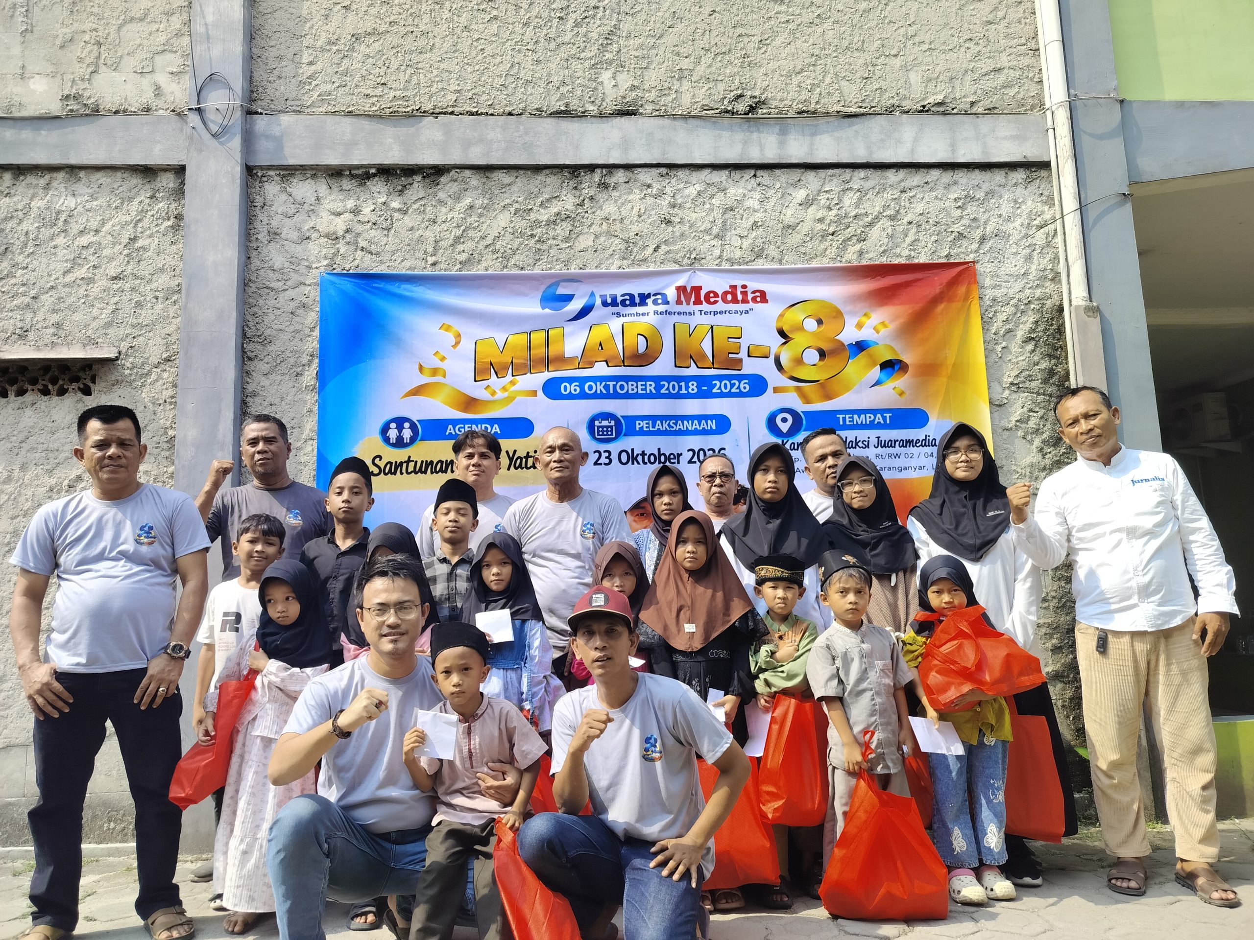 Milad ke 8 Tahun Juaramedia, pada Jum'at (23/10/2026).